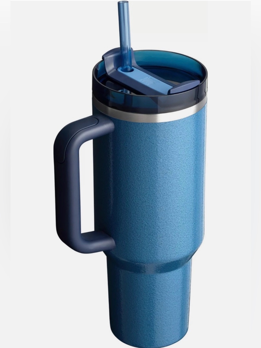 Stanley NWT The Quencher H2.0 FlowState 40oz Insulated Tumbler Hammertone Lake - Picture 2 of 5